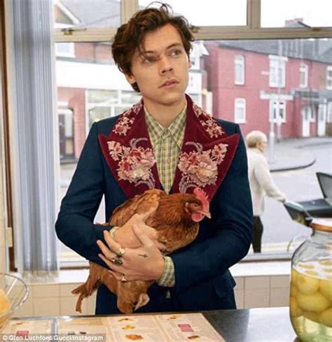 harry styles gucci chicken|harry styles gucci wardrobe.